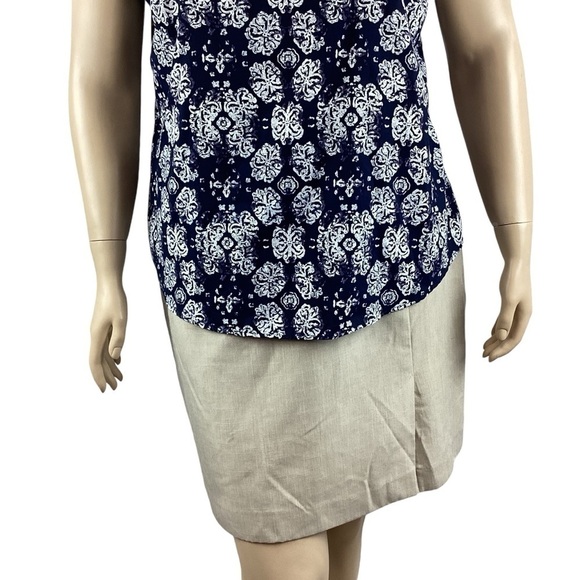 Faded Glory Tank Top Size XXL Blue Print - Picture 3 of 6